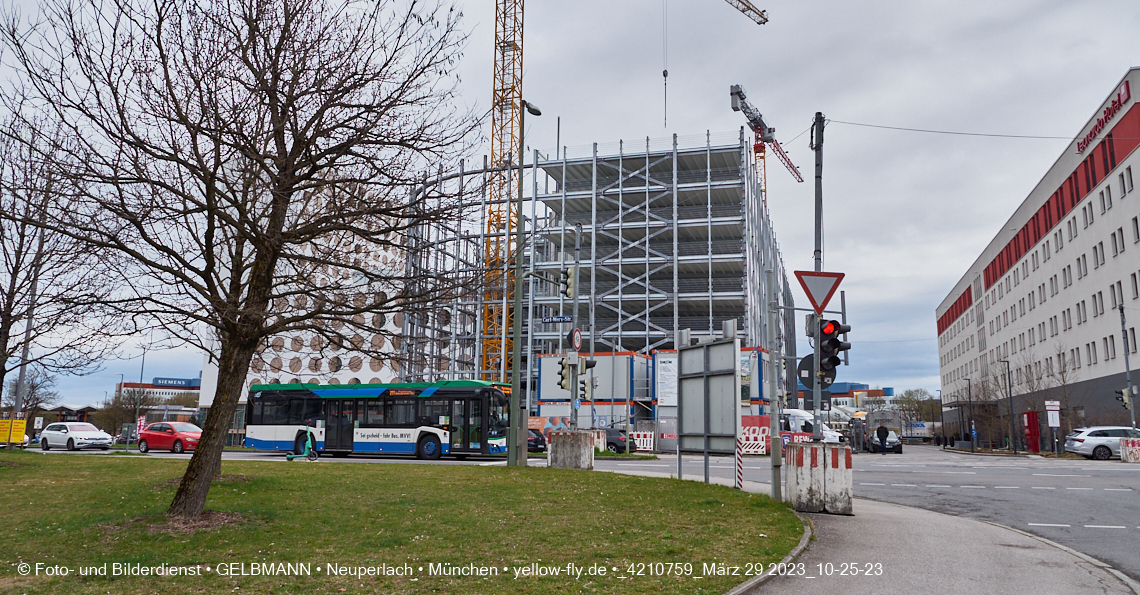 29.03.2023 - Baustelle REVO und Umgebung in Neuperlach